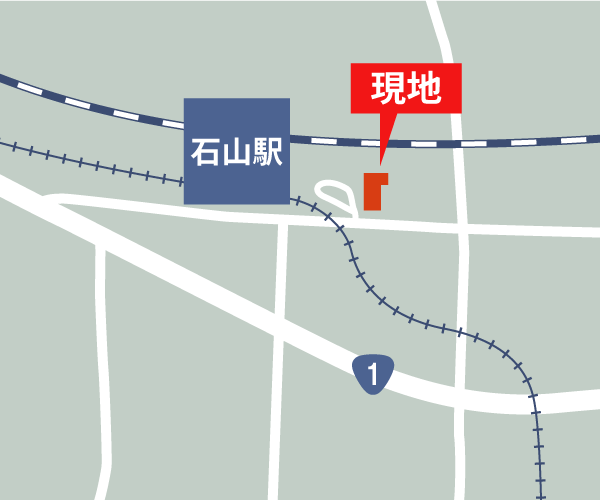 石山駅前近江鉄道ビル地図 石山駅前近江鉄道ビル地図